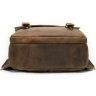 Качественный кожаный рюкзак коричневого цвета VINTAGE STYLE (14872) - 5