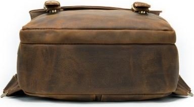 Качественный кожаный рюкзак коричневого цвета VINTAGE STYLE (14872)