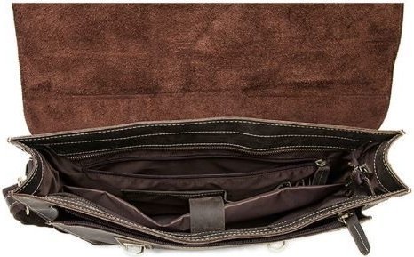 Стильный мужской деловой портфель с карманом для ноутбука VINTAGE STYLE (14878)