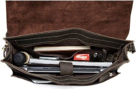 Стильный мужской деловой портфель с карманом для ноутбука VINTAGE STYLE (14878)