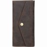 Чоловічий класичний гаманець з вінтажній шкіри коричневого кольору Vintage (14961) - 2