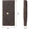 Мужской классический кошелек из винтажной кожи коричневого цвета Vintage (14961) - 3