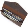 Мужской классический кошелек из винтажной кожи коричневого цвета Vintage (14961) - 8