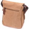 Функціональна чоловіча сумка-планшет із текстилю в рудому кольорі Vintage (2421268) - 2