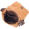 Функціональна чоловіча сумка-планшет із текстилю в рудому кольорі Vintage (2421268) - 4