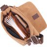 Функціональна чоловіча сумка-планшет із текстилю в рудому кольорі Vintage (2421268) - 5