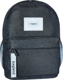Чорний рюкзак для міста з текстилю на одну блискавку Bagland (52770)