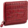 Маленький червоний гаманець з фактурою під рептилію Tony Bellucci (10539) - 1