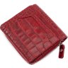Маленький червоний гаманець з фактурою під рептилію Tony Bellucci (10539) - 4