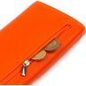 Оранжевый женский кошелек из натуральной зернистой кожи с клапаном CANPELLINI (2421706) - 5
