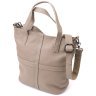 Женская сумка из кожи флотар с ручками Vintage 103170 серого цвета modnotak фото - 1