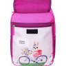 Шкільний рюкзак для дівчаток із текстилю малинового кольору Bagland (53170) - 3
