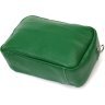 Сучасна жіноча сумка на плече із натуральної шкіри зеленого кольору Vintage (2422120) - 3