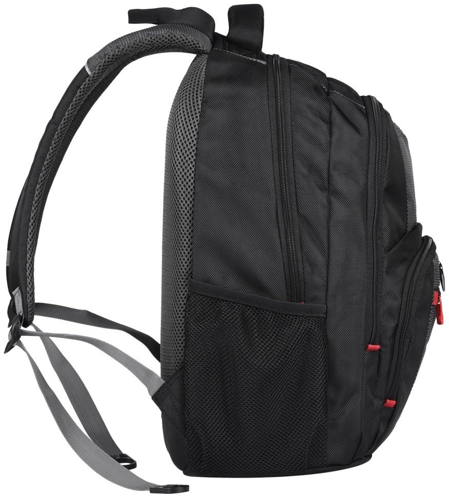 Городской рюкзак из текстиля для ноутбука до 16" Wenger Pillar черно-серого цвета 103470 modnotak фото №4