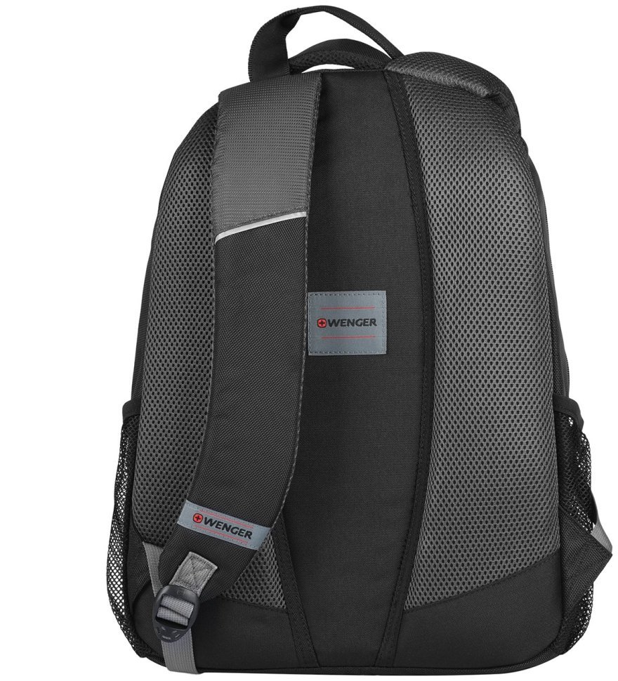 Городской рюкзак из текстиля для ноутбука до 16" Wenger Pillar черно-серого цвета 103470 modnotak фото №5