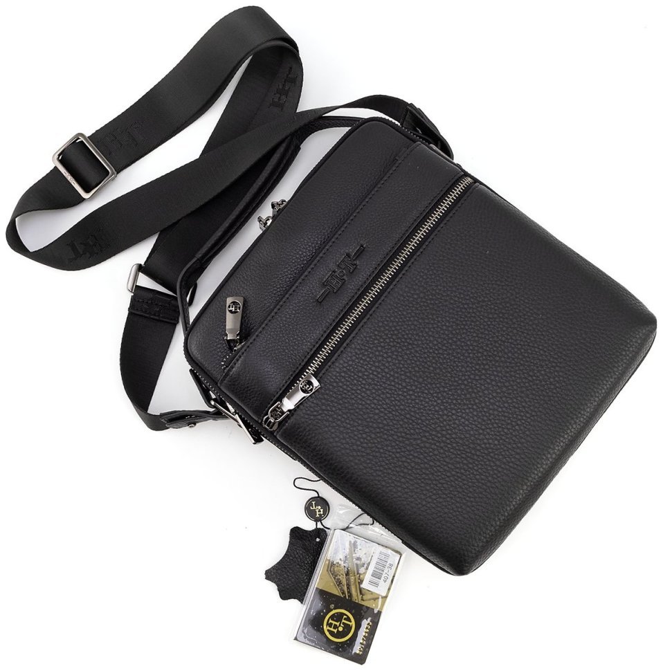 Мужская кожаная сумка с ручкой H.T Leather (10342) фото №7 Мужская кожаная сумка с ручкой H.T Leather (10342) modnotak фото №7