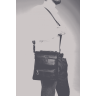 Чоловіча багатофункціональна сумка через плече з натуральної чорної шкіри Tavinchi (15862) - 2