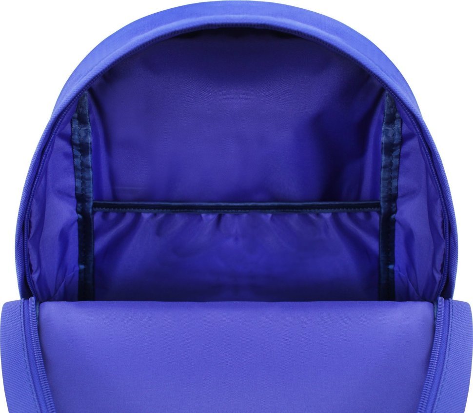 Яскравий синій рюкзак для підлітка з текстилю з липучками Bagland (53870)