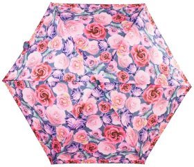 Мини-зонт женский Fulton L501 Tiny-2 Powder Rose (механика, складной, розового цвета с цветочным принтом) 93970