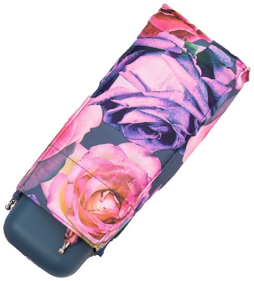 Мини-зонт женский Fulton L501 Tiny-2 Powder Rose (механика, складной, розового цвета с цветочным принтом) 93970 modnotak фото №5