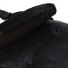 Повсякденна чоловіча сумка на плече із чорної шкіри з клапаном Borsa Leather (21920) - 3