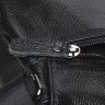 Повсякденна чоловіча сумка на плече із чорної шкіри з клапаном Borsa Leather (21920) - 4