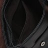 Повсякденна чоловіча сумка на плече із чорної шкіри з клапаном Borsa Leather (21920) - 6