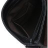 Повсякденна чоловіча сумка на плече із чорної шкіри з клапаном Borsa Leather (21920) - 7
