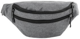 Мужская сумка-бананка из качественного текстиля Bordlite JBBB серого цвета 94270