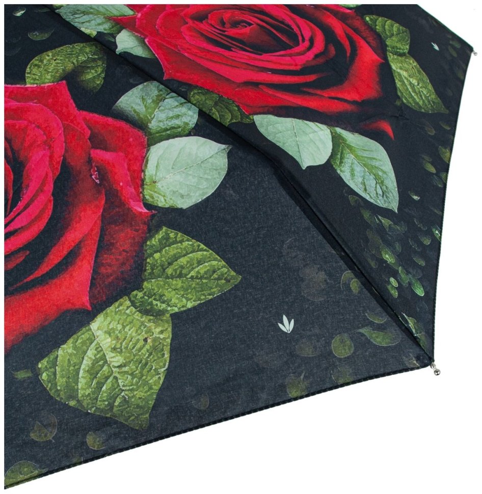 Женский складной зонт Fulton L501-041635 Huge Rose (механика, принт розы, деревянная ручка) 94370 modnotak фото №12