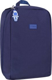 Темно-синій рюкзак для ноутбука з текстилю Bagland (55470)