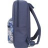 Серый женский городской рюкзак из текстиля с принтом Bagland (55570) - 2