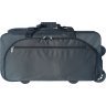 Велика дорожня сумка із чорного текстилю з висувною ручкою Bagland Мадрид 55770 - 3