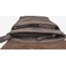 Наплечная кожаная сумка коричневого цвета VATTO (11712) - 8