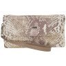 Вместительный женский кошелек из кожи с фактурой змеи с кистевым ремешком Desisan 106870 бежевого цвета фото №1 Вместительный женский кошелек из кожи с фактурой змеи с кистевым ремешком Desisan 106870 бежевого цвета modnotak фото - 1