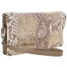Вместительный женский кошелек из кожи с фактурой змеи с кистевым ремешком Desisan 106870 бежевого цвета фото №2 Вместительный женский кошелек из кожи с фактурой змеи с кистевым ремешком Desisan 106870 бежевого цвета modnotak фото - 2
