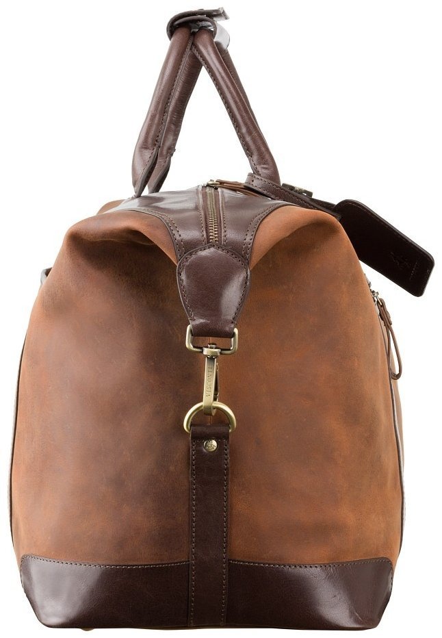 Дорожня сумка з натуральної шкіри вінтажного стилю в коричневому кольорі Visconti Voyager 77370