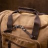 Светло-коричневая дорожная сумка из текстиля с ручками Vintage (20666)  - 8