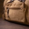 Светло-коричневая дорожная сумка из текстиля с ручками Vintage (20666)  - 9