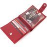 Женский кошелек из натуральной кожи красного цвета с блоком для карт ST Leather 1767470 - 6