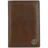 Повседневная обложка для паспорта из фактурной натуральной кожи без застежки Hammonds Flycatcher PH602 коричневого цвета 107970 modnotak фото - 1