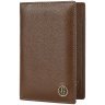 Повседневная обложка для паспорта из фактурной натуральной кожи без застежки Hammonds Flycatcher PH602 коричневого цвета 107970 modnotak фото - 5