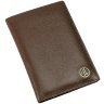 Повседневная обложка для паспорта из фактурной натуральной кожи без застежки Hammonds Flycatcher PH602 коричневого цвета 107970 modnotak фото - 6