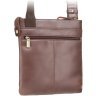 Коричневая мужская плечевая сумка среднего размера из высококачественной натуральной кожи Visconti 68770 - 13