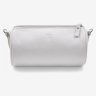 Шкіряна жіноча сумка-кроссбоді білого кольору з лямкою на плече BlankNote Cylinder 78970 - 3