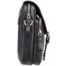 Черная мужская плечевая сумка из натуральной кожи высокого качества Visconti Jules 69170 - 4