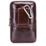 Маленькая сумка-чехол на пояс для смартфона из коричневой кожи Bull (19700) - 2