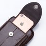 Маленькая сумка-чехол на пояс для смартфона из коричневой кожи Bull (19700) - 3