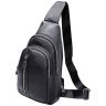Мужская сумка рюкзак из натуральной кожи черного цвета Tiding Bag 90771 modnotak фото - 10