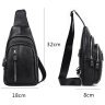 Мужская сумка рюкзак из натуральной кожи черного цвета Tiding Bag 90771 modnotak фото - 12